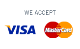 We accept Visa and MasterCard